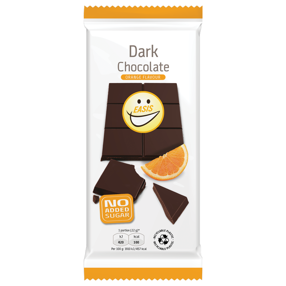 EASIS Mörk choklad med apelsinsmak, 85 g