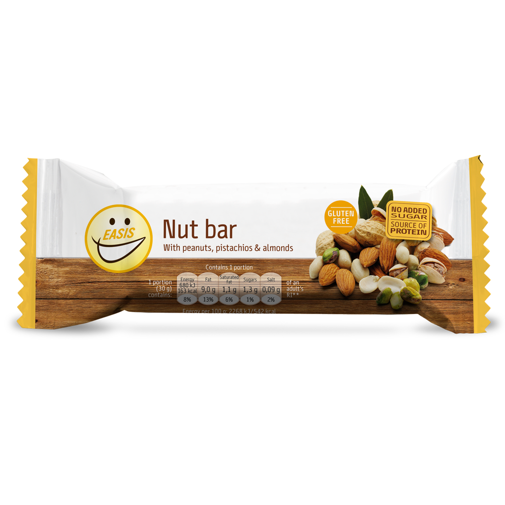 EASIS Nut Bar, Låda med 20 stk.