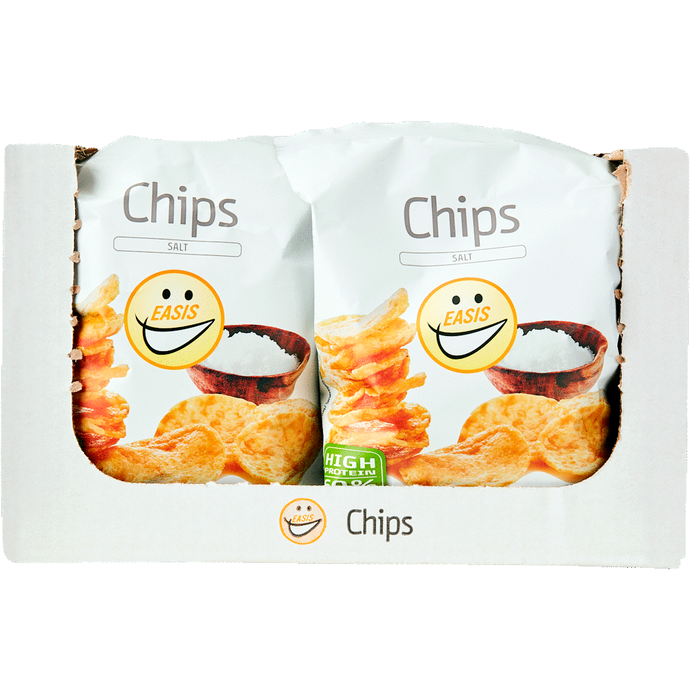 Chips Salt, Låda med 14 stk.