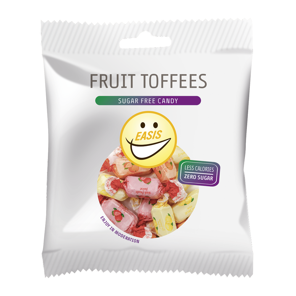 EASIS Toffees, Fruit Flavours 60 g