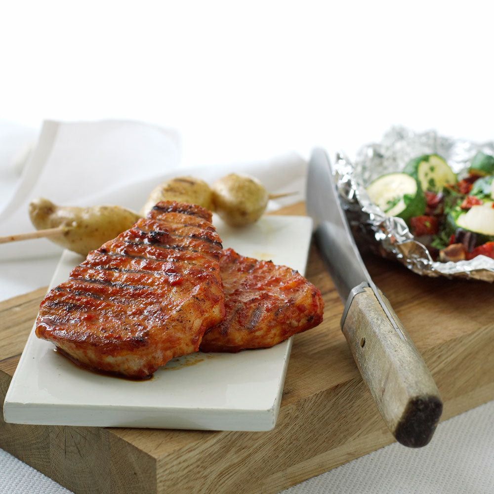 Grillkotletter med tillbehör