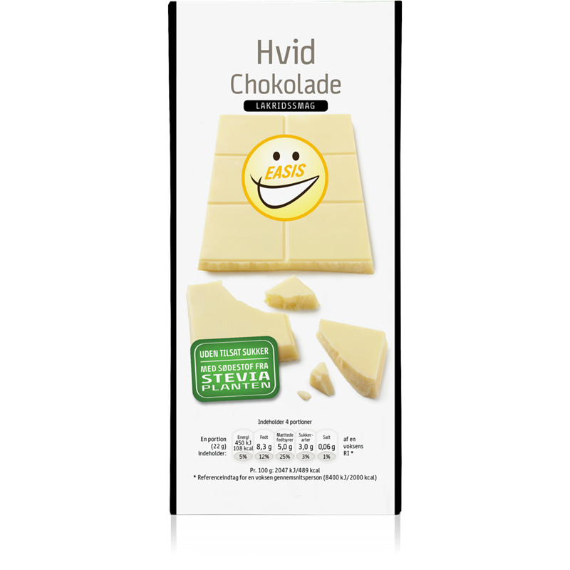 EASIS Vit choklad med lakritssmak