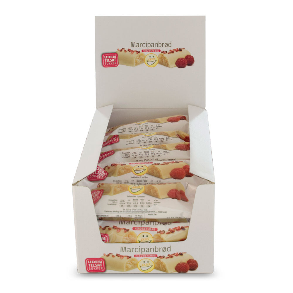 EASIS Marsipanbröd med hallonsmak, Låda med 25 stk.