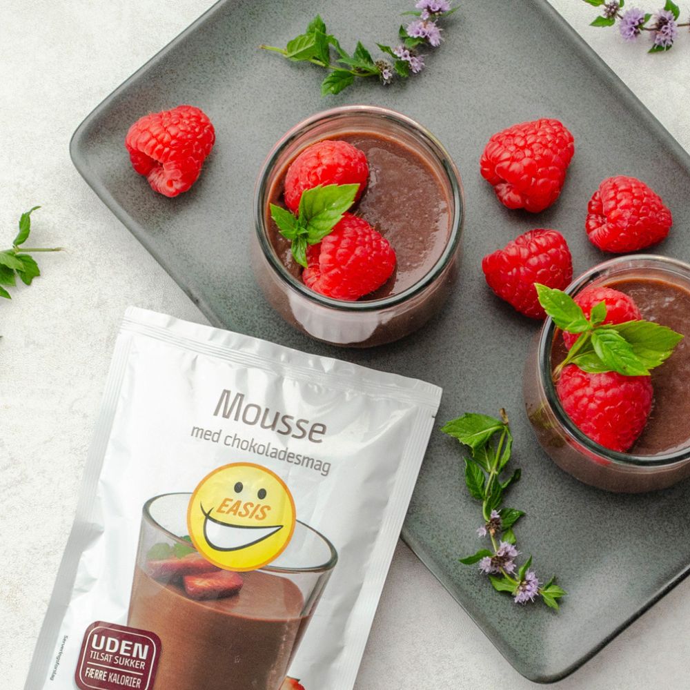 EASIS Mousse med chokladsmak, Låda med 10 st.