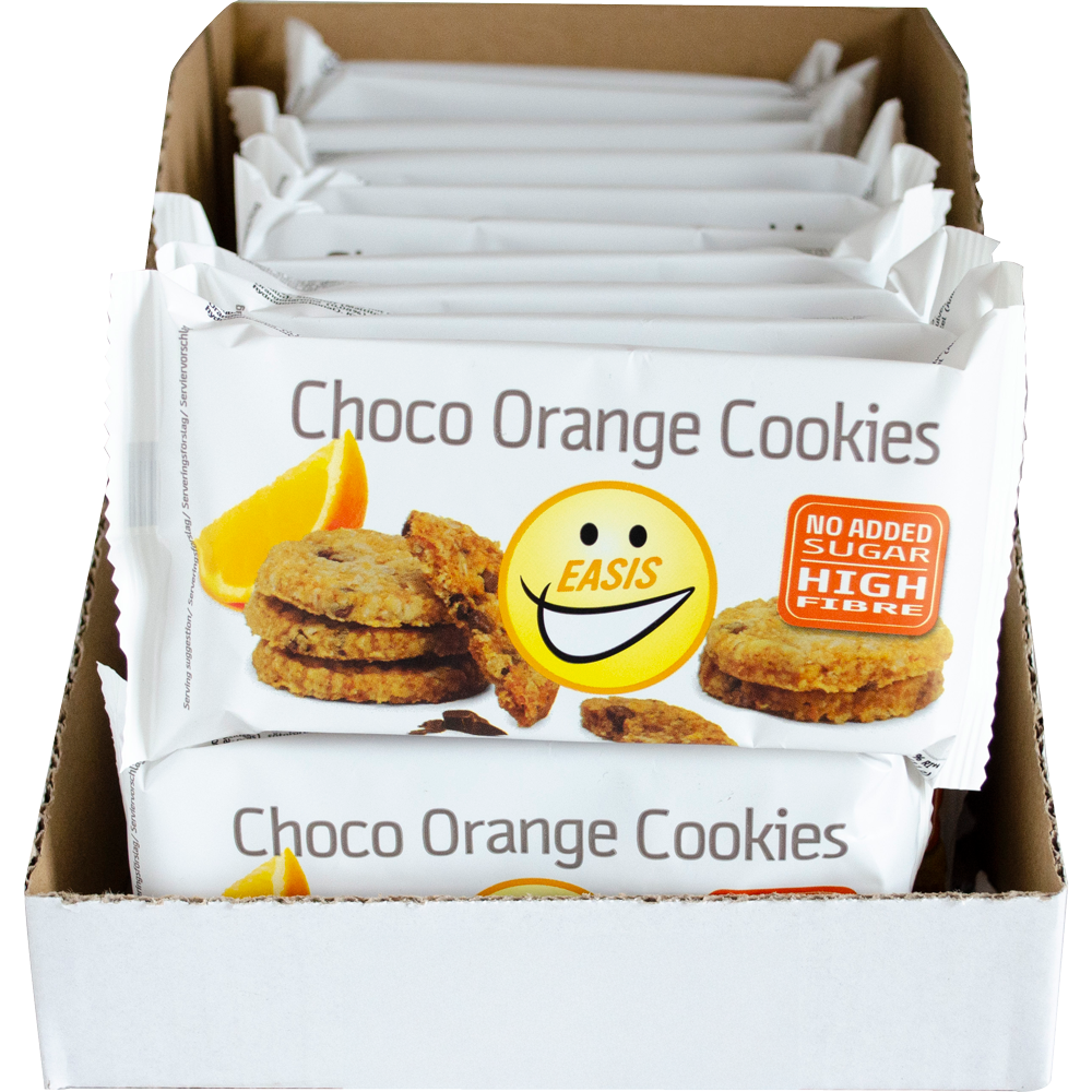 EASIS Choko Orange Cookies, Låda med 20 stk.
