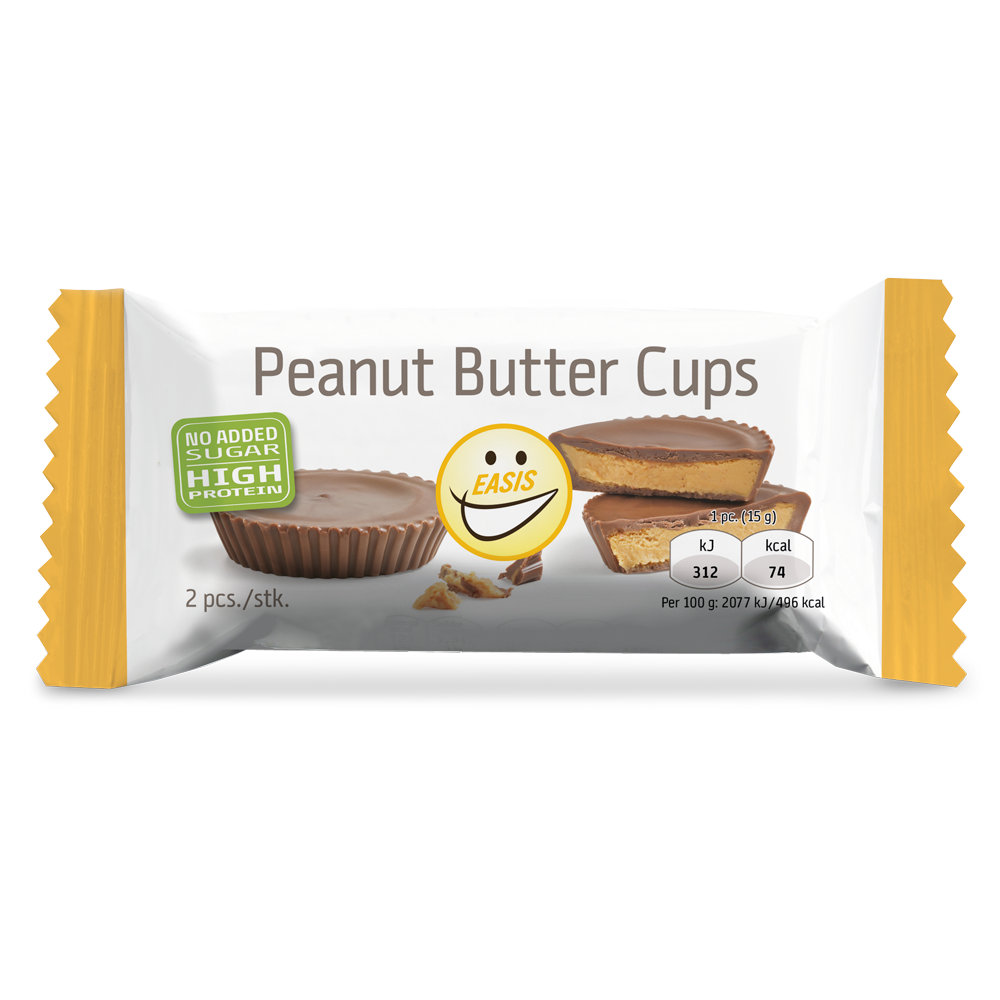 EASIS Peanut Butter Cups, Låda med 20 stk.