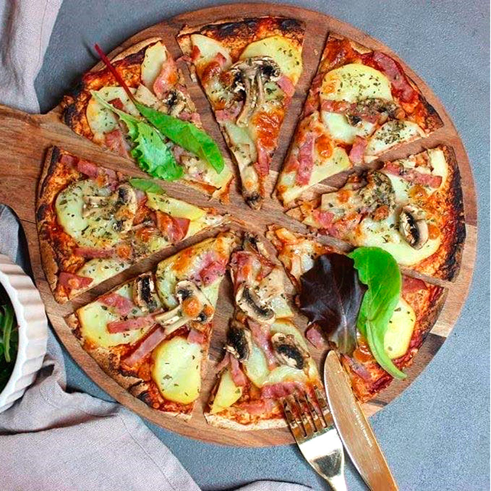 Potatispizza med bacon