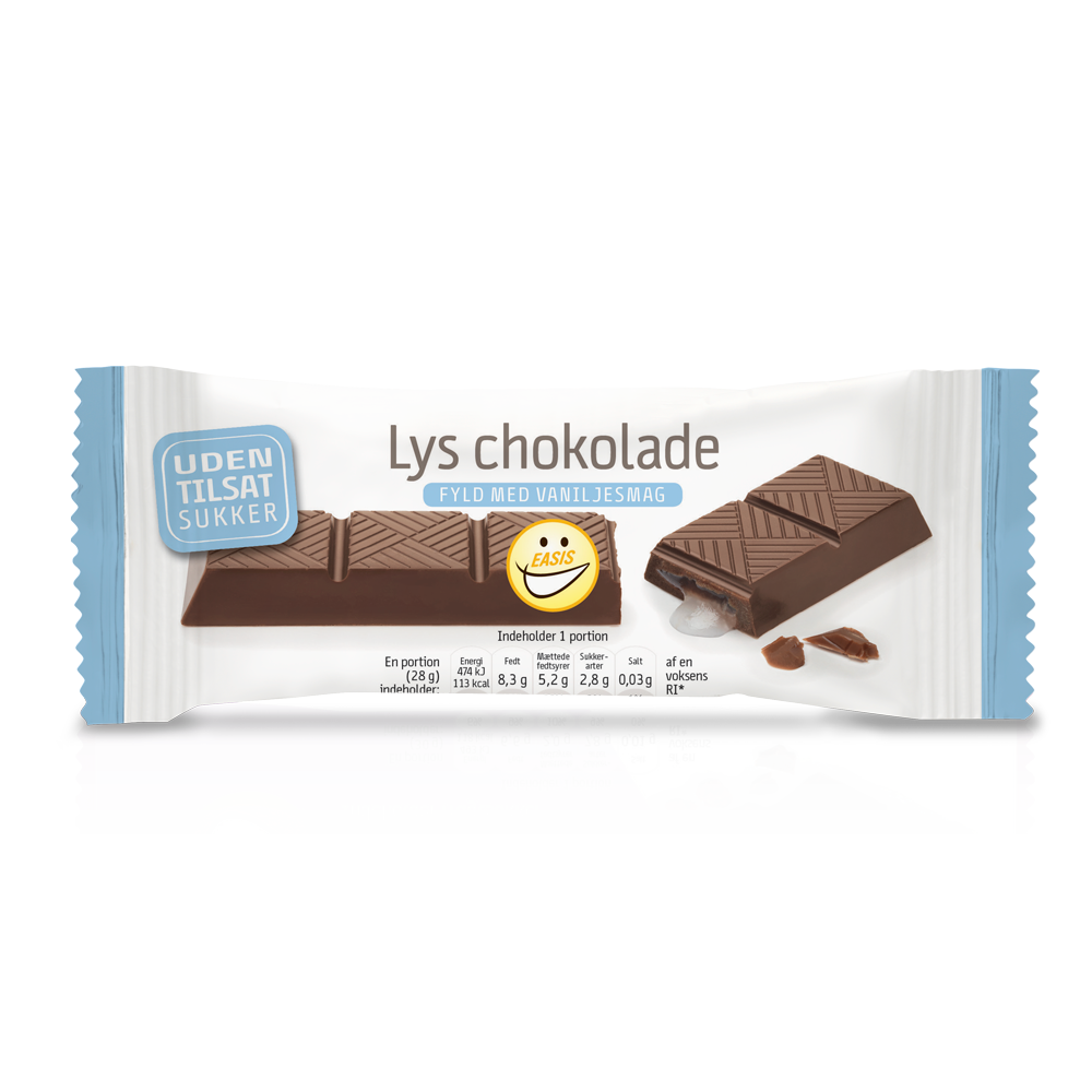 EASIS Ljus chokladbar med vaniljfyllning 1 st