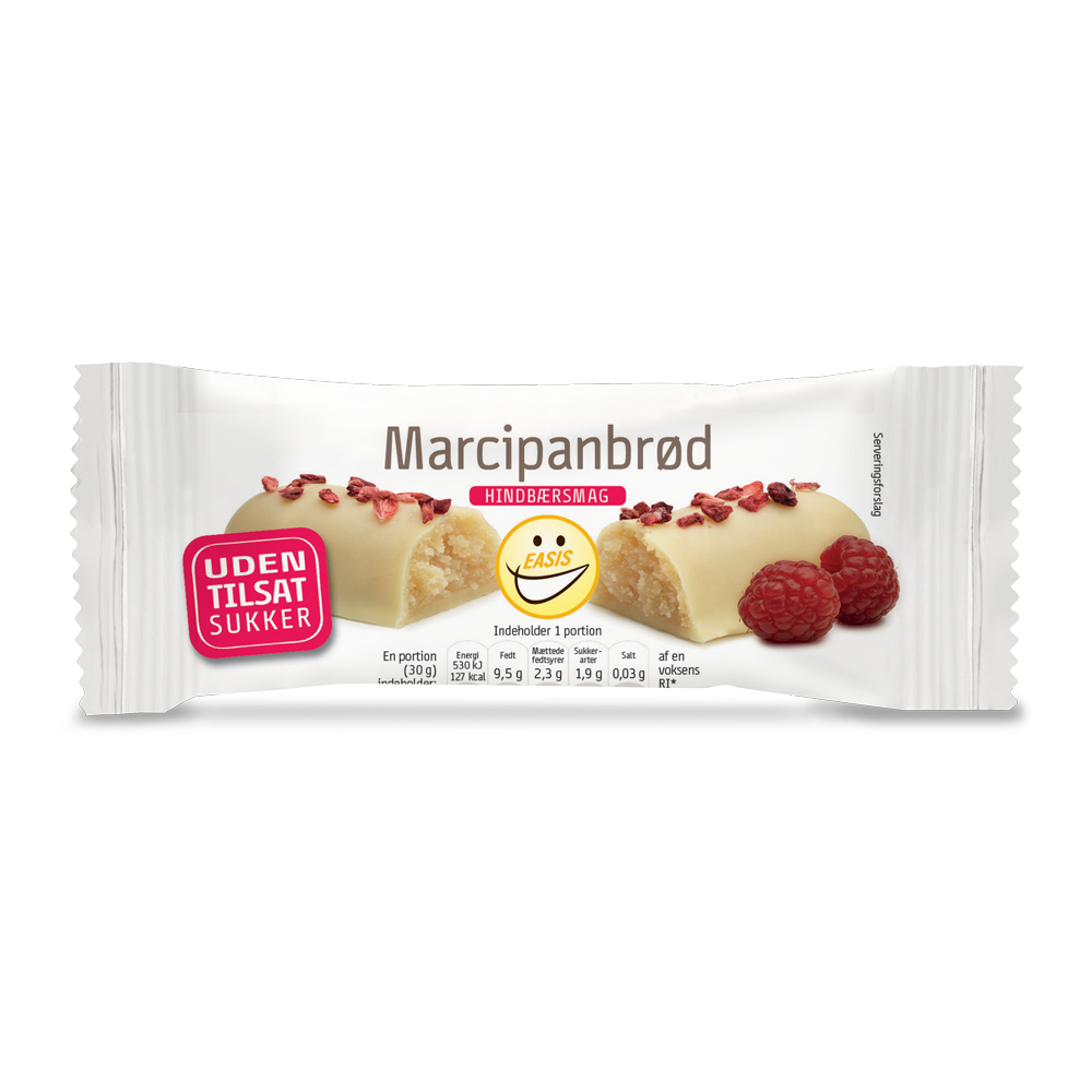 EASIS Marsipanbröd med hallonsmak, Låda med 25 stk.