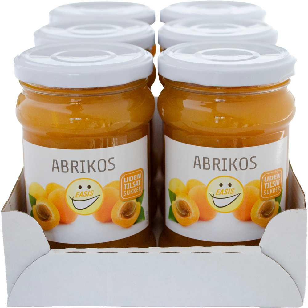 EASIS Aprikosmarmelad, Låda med 6 st.