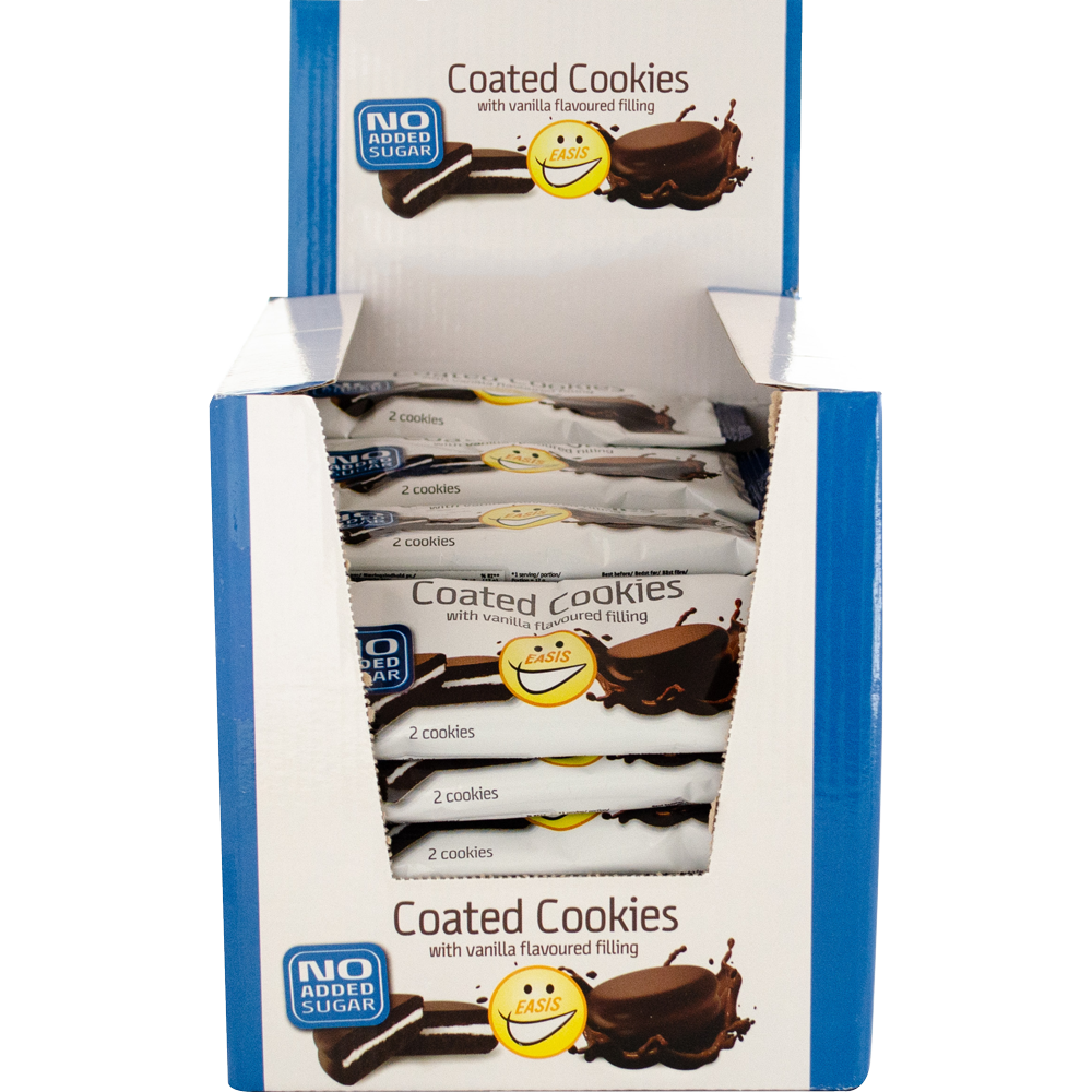 EASIS Coated Cookies, Låda med 40 stk.