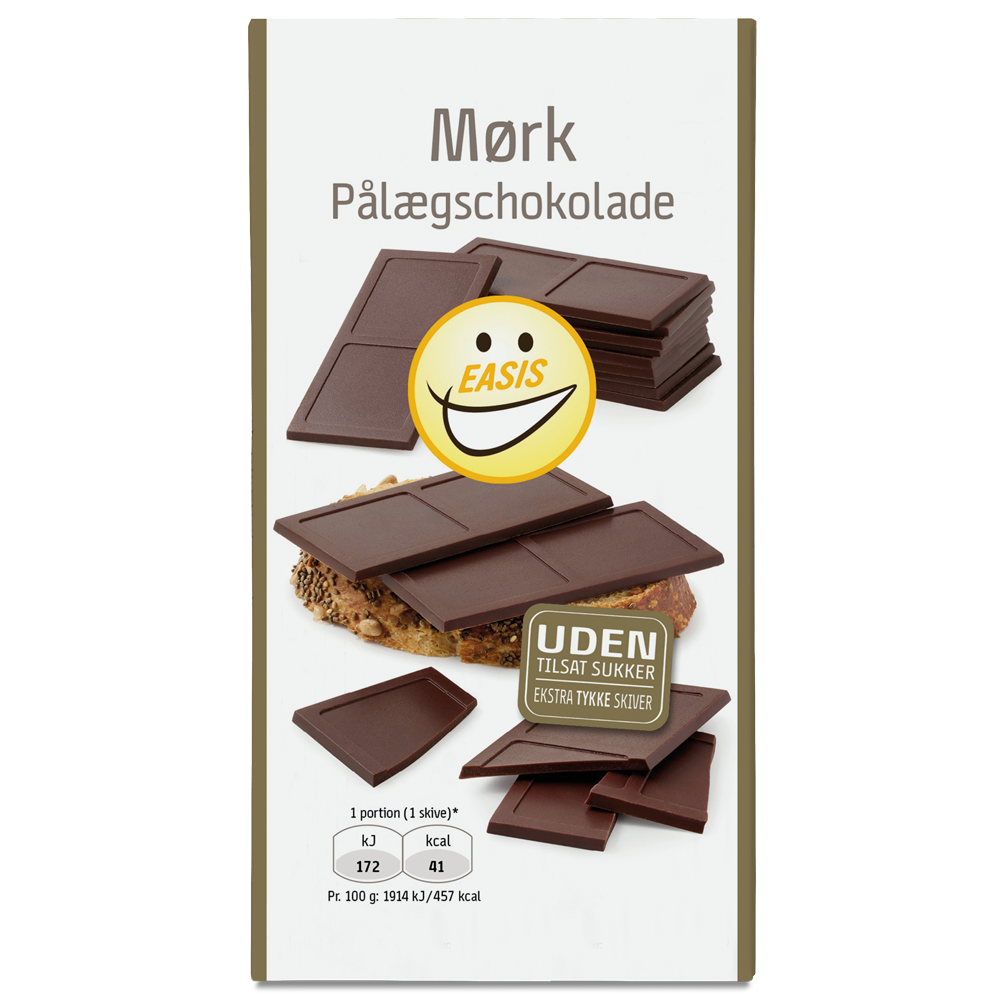 EASIS Mörk påläggschoklad, 144g