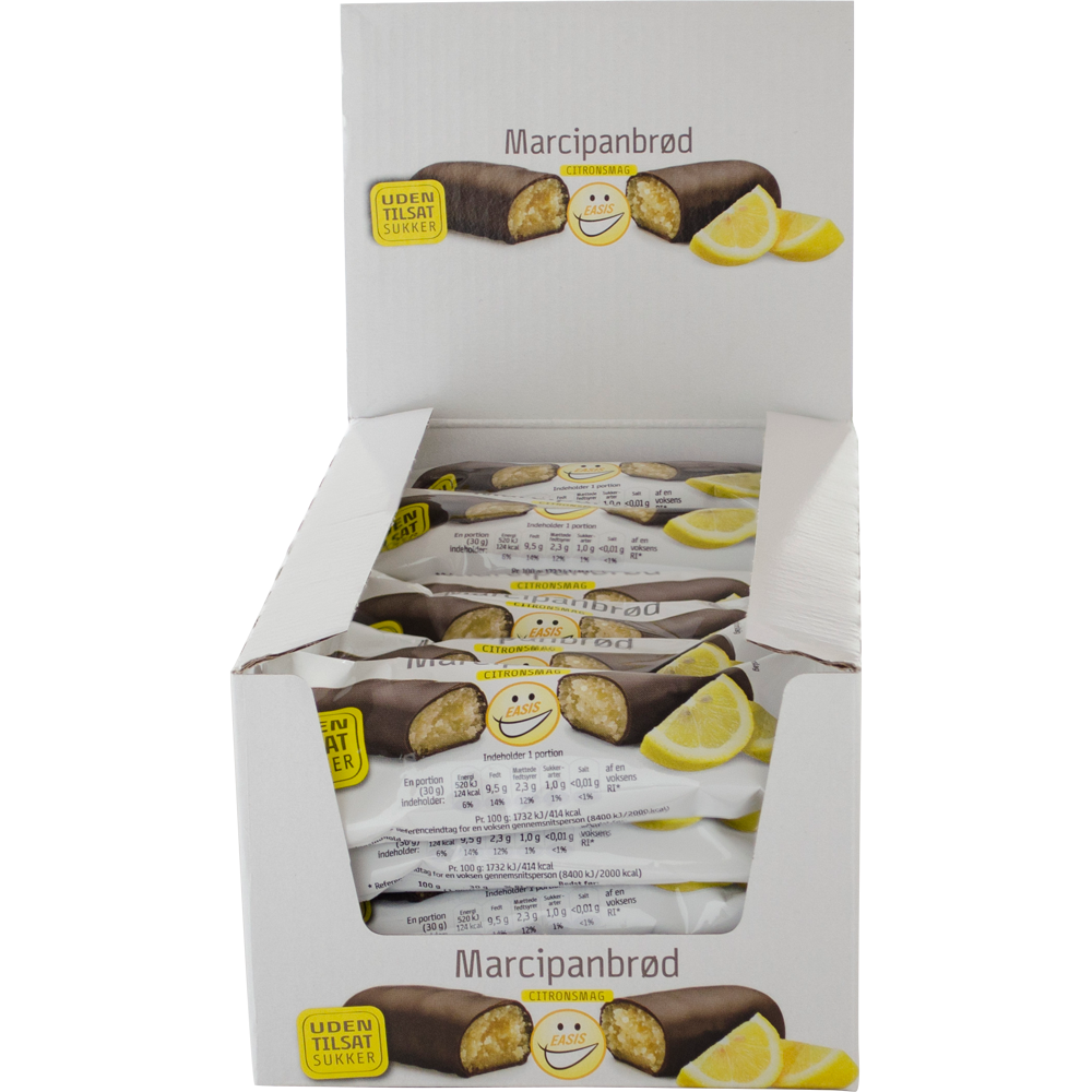 EASIS Marsipanbröd med citronsmak, Låda med 25 st.