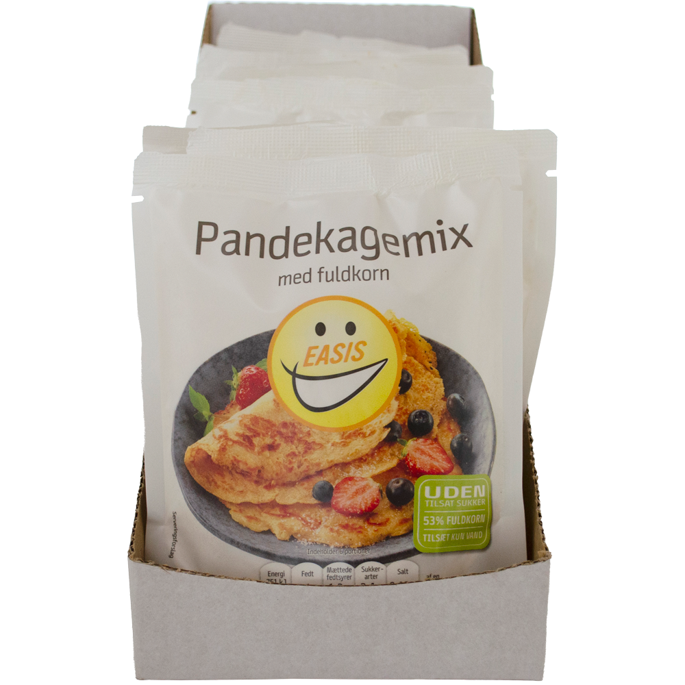 EASIS Pannkaksmix med fullkorn, Låda med 7 st.