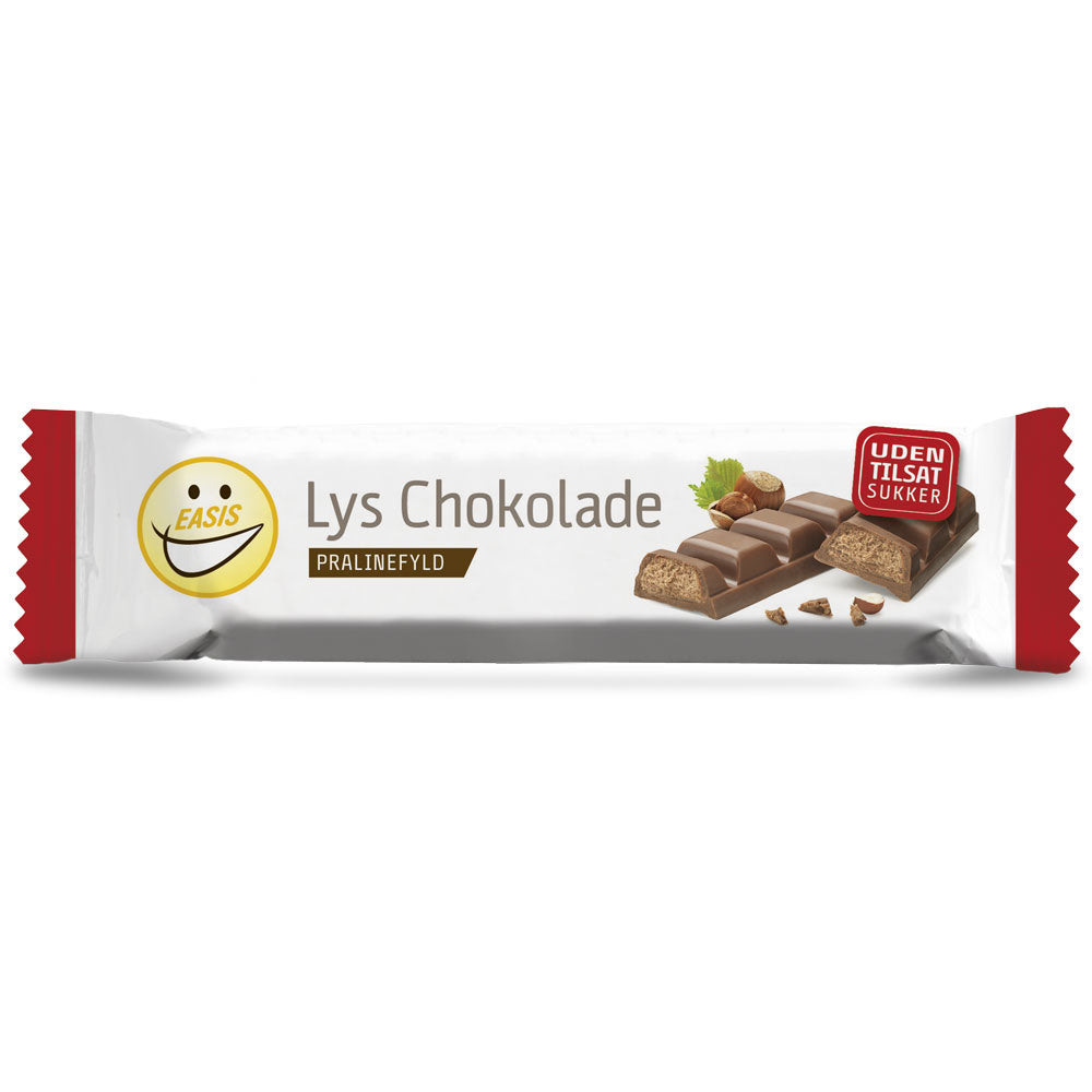 EASIS Ljus choklad med pralinfyllning, Låda med 20 stk.